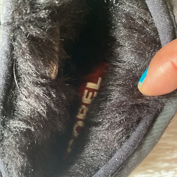 New women’s Sz 7 Camo GREY faux fur comfortable cozy slippers by Sorel - Picture 5 of 10